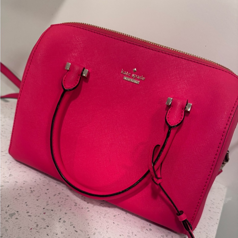 Ruby red Kate Spade handbag